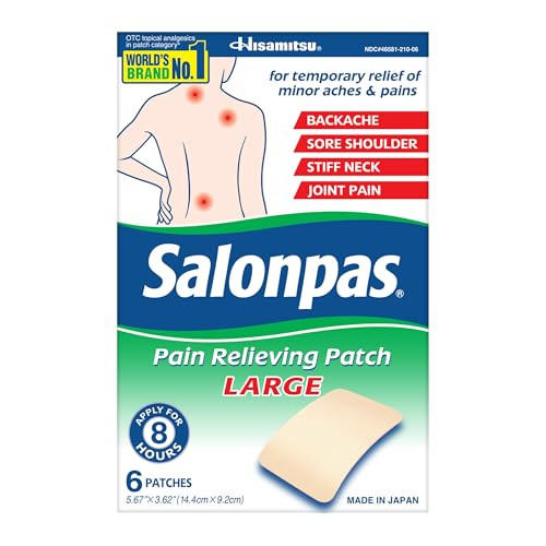 Salonpas Pain Relieving Patch Large 6-Count