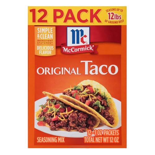 12-Pack McCormick Original Taco Seasoning Mix Packets