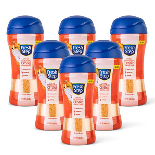 Fresh Step Cat Litter Crystals Tropical Summer Breeze Scent 6-Pack