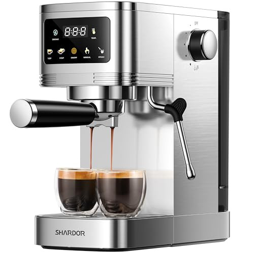SHARDOR Professional Espresso Machine with Milk Frother and Touchscreen