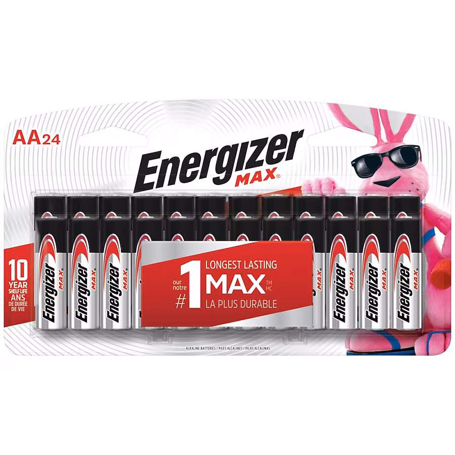 Energizer MAX Alkaline AA Batteries 24-Pack