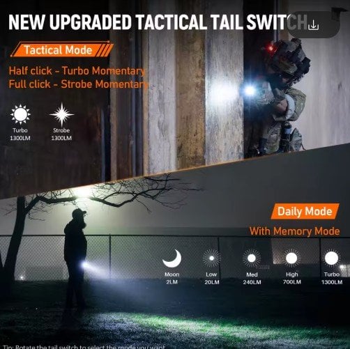 Wurkkos TD07 Rechargeable EDC Flashlight