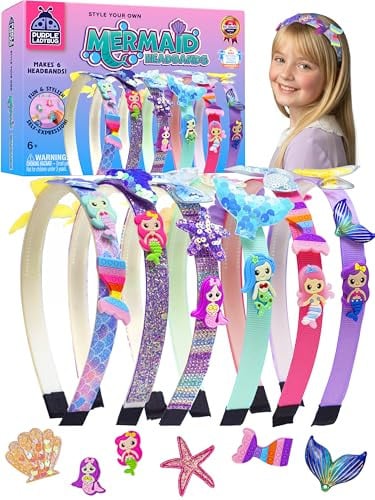 Purple Ladybug Kids DIY Mermaid Headband Craft Kit Deal