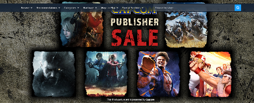 Steam Capcom Publisher Sale