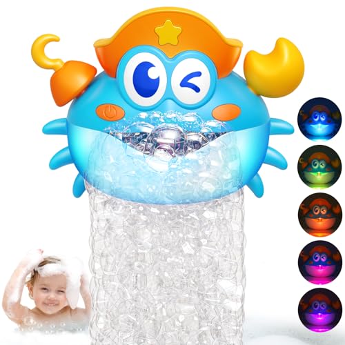 Light Up Baby Bath Toys Bath Bubble Machine with Colourful RGB Light Deal