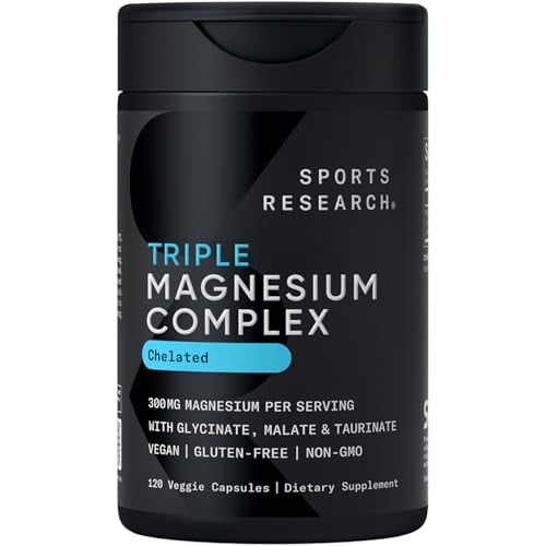 Sports Research Triple Magnesium Complex 120-Count Capsules (Chelated) Deal