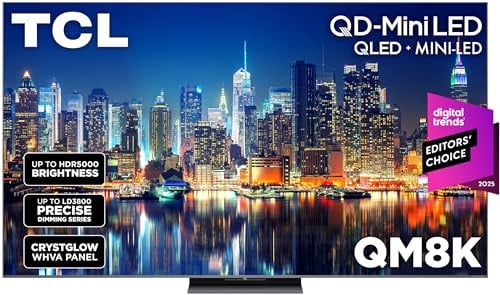 TCL 65 Inch 4K UHD Mini LED QLED 144Hz Smart Google TV
