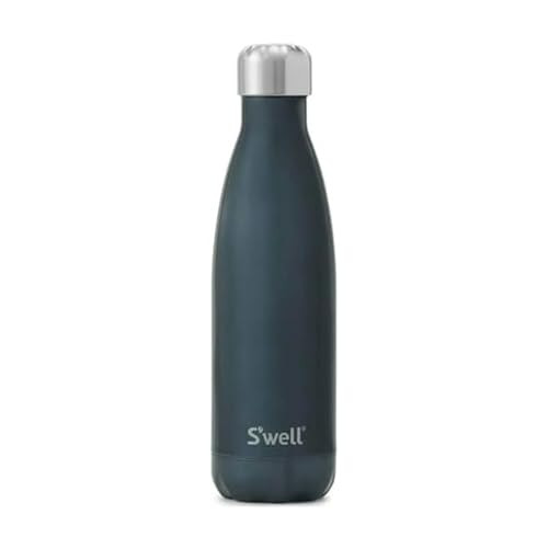 S'well Stainless Steel Water Bottle, 17oz, Blue Suede