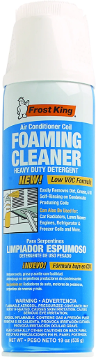 Frost King ACF19 Air Conditioner Coil Foaming Cleaner, 19 oz