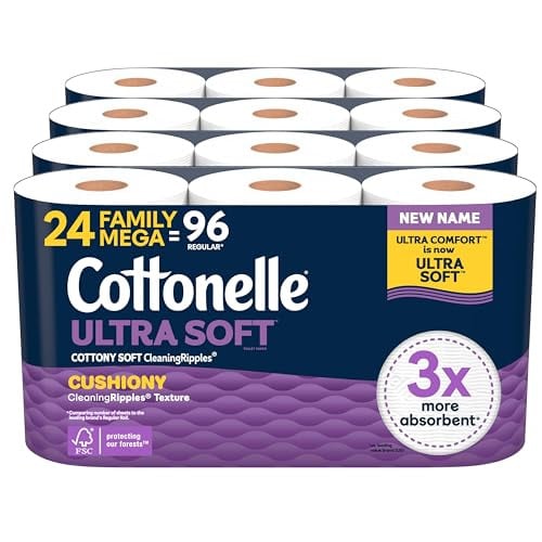 Cottonelle Ultra Soft Toilet Paper 3 x 24-Pack (353-Sheets)