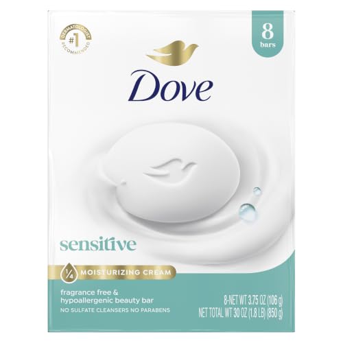 Dove Beauty Bar Soap Sensitive 8-Pack 3.75-Oz Deal