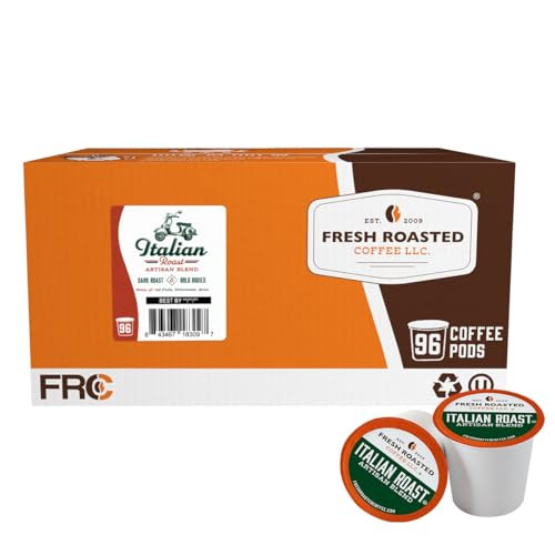 Fresh Roasted Coffee Italian Roast Dark 96 Pods