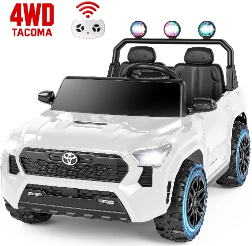 Wisairt 24V 4WD Licensed Toyota Tacoma Ride On Car for Kids Deal
