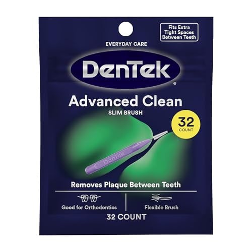 DenTek Slim Brush Advanced Clean Interdental Brushes 32 Count Deal