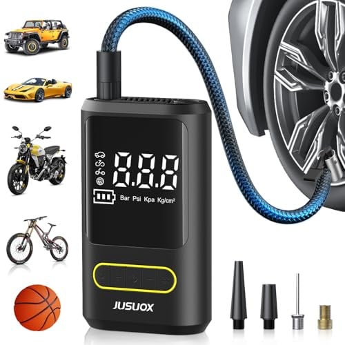 JUSUOX 150 PSI Cordless Portable Tire Inflator Deal