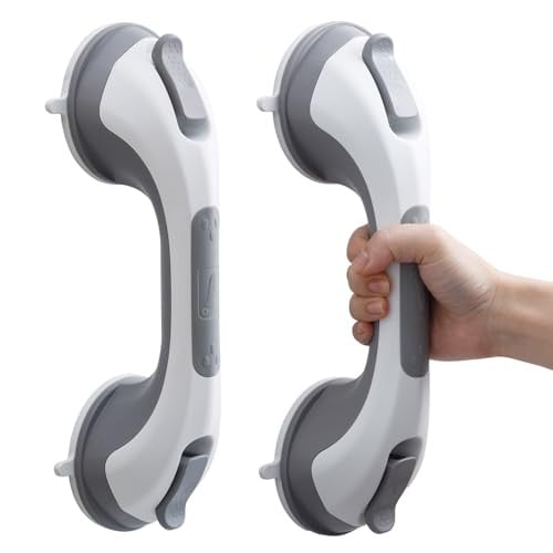TAILI 2 Pack 12 Inch Suction Shower Grab Bar Deal