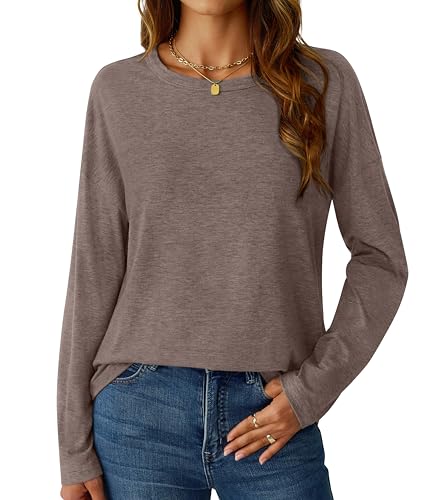 GKBK Women's Long Sleeve Crew Neck Casual Shirt Deal