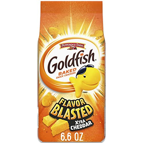 Goldfish Flavor Blasted Xtra Cheddar Cheese Crackers 6.6 oz Bag