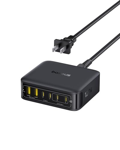 Baseus Charging Station 120W 6-in-1 USB-C PD Fast Charging Desktop Charger