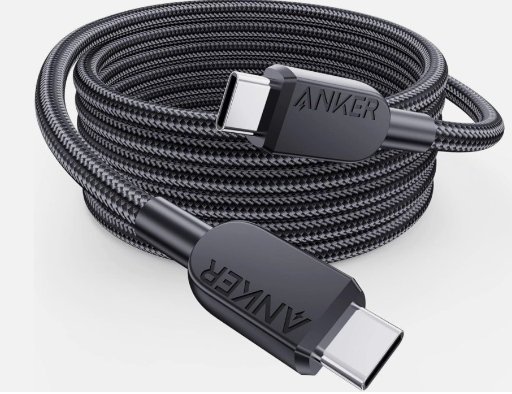 2x 6ft Anker 240W USB C to USB C Cable Heavy Duty