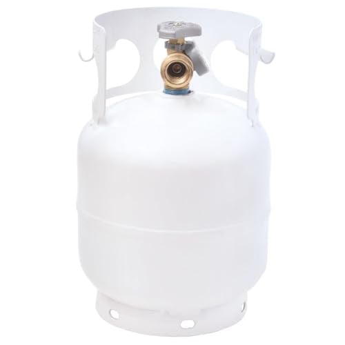 Flame King 5-Lb Portable Steel Propane Tank LP Cylinder w/ Gauge & OPD Valve Deal