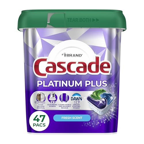 Cascade Platinum Plus Dishwasher Pods 47 Count