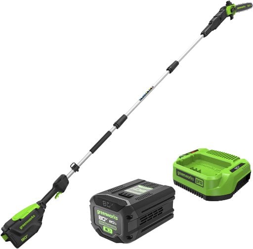 Greenworks 80V Pro 10" Cordless Battery Pole Saw with 2.0 Ah Battery and Charger Deal