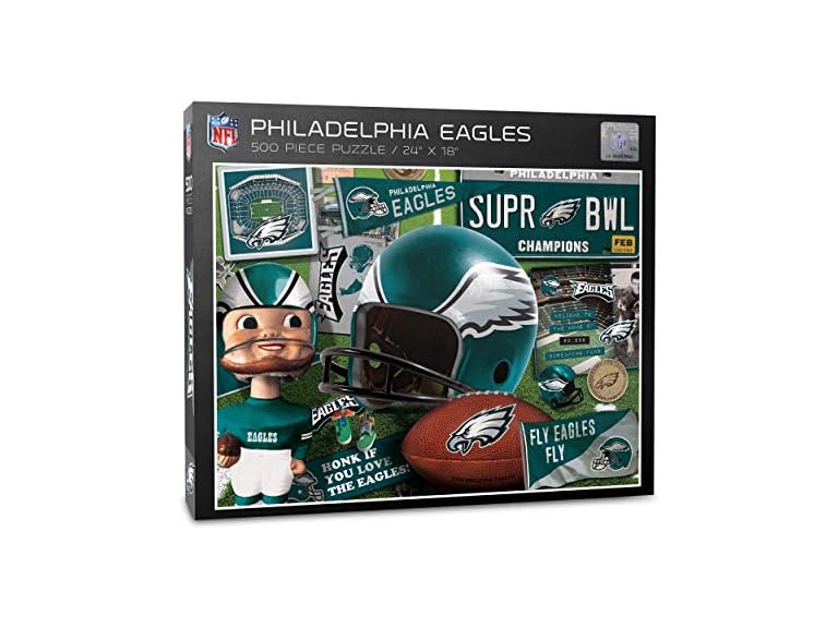 YouTheFan NFL Philadelphia Eagles Retro Series Puzzle 500 Pieces