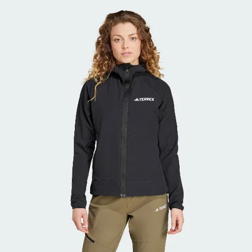 Adidas Women's Terrex Xperior Softshell Fleece Hooded Jacket Deal