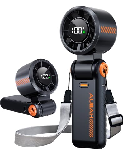 AUIIAH GS30 3-in-1 Handheld Portable Turbo Fan w/ 5-Speed & LED Display (Black) Deal