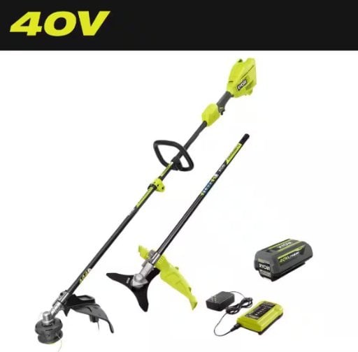 RYOBI 40V 15 in. Cordless String Trimmer & Brush-Cutter with 4.0 Ah Battery Deal