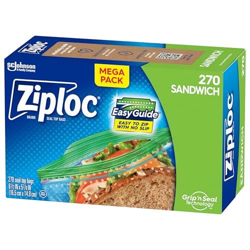 Ziploc Sandwich and Snack Bags 270 Count Deal