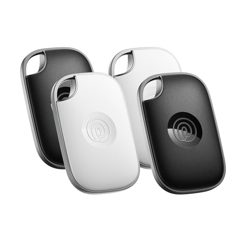 Life360 Tile Pro Bluetooth Tracker 4-Pack (Black/White)