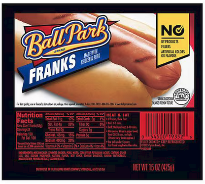 BALLPARK 15oz Franks (Chix/Pork) Deal