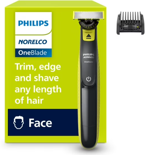 Philips Norelco Wet/Dry Oneblade 360 Face Hybrid Electric Trimmer and Shaver QP2724/70 Deal