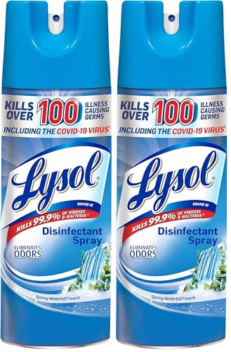 2-Pack 12.5-Oz Lysol Disinfectant Spray (Spring Waterfall)