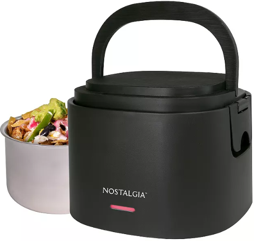 Nostalgia Electrics Portable Heated Lunch Box 20-Ounce