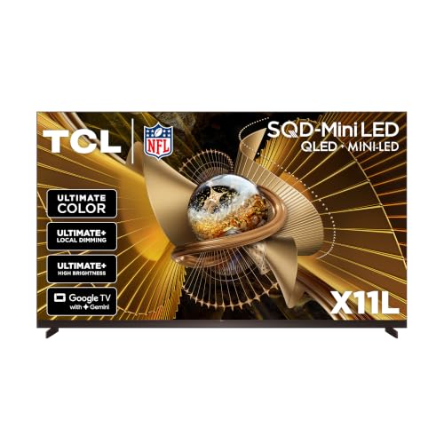 TCL 85 Inch 4K UHD SQD-Mini LED 144Hz
