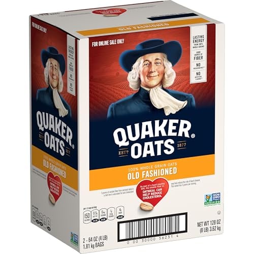 Quaker Old Fashioned Rolled Oats, 2-Pack 64-Oz