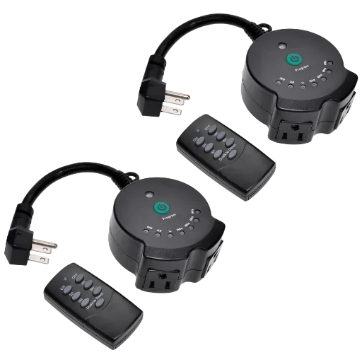 ClearPower Outdoor Lighting Timer with Remote 2-Pack Deal