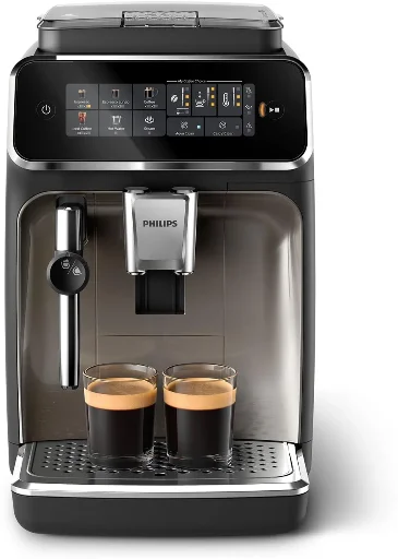 PHILIPS 3300 Series Fully Automatic Espresso Machine (Black/Chrome)