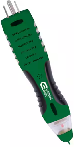 Commercial Electric DualCheck 2-in-1 Tester 50-1000V AC