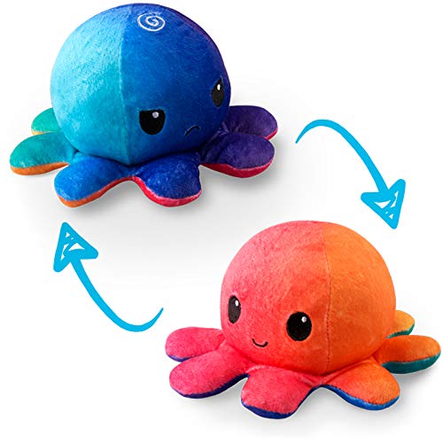 TeeTurtle Reversible Octopus Plushie 4-Inch Sunset + Mermaid Deal