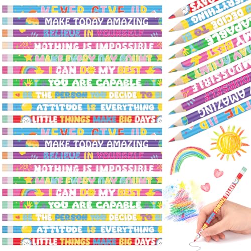 Motivational Rainbow Colored Pencils 100 Pcs Deal