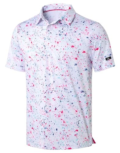 Obla Men's UPF 50+ Dry Fit Moisture Wicking Performance Golf Polo Deal