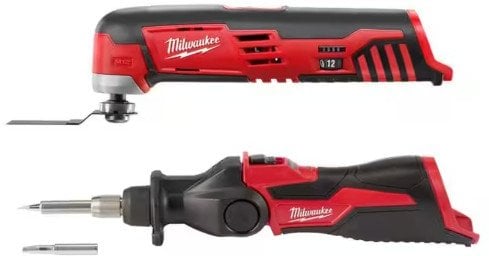 Milwaukee M12 12-Volt Lithium-Ion Cordless Oscillating Multi-Tool with M12 12-Volt Lithium-Ion Cordless Soldering Iron Deal