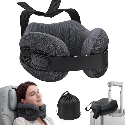 Travel Pillow, Dual-Layer BASF Memory Foam