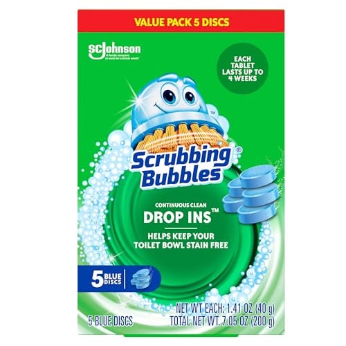 Scrubbing Bubbles Continuous Clean Toilet Tank Drop-Ins 5 Count (3-Pack)