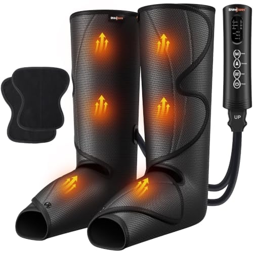 SHINE WELL Air Compression Leg & Foot Massager with Heat Deal