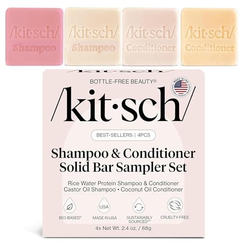 Kitsch Shampoo and Conditioner Set 4pc Sampler Bars Deal